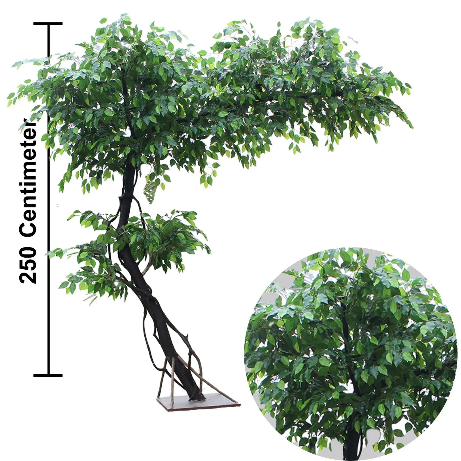 Tall Artificial Ficus Tree – 250 CM | Indoor Greenery Enutrof Decor