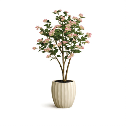 ENUTROF Artificial Pink Cherry Blossom Tree – 150cm Sakura Fake Plant with Ceramic Pot ENUTROF