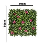 Artificial Wall Grass with flowers (4)